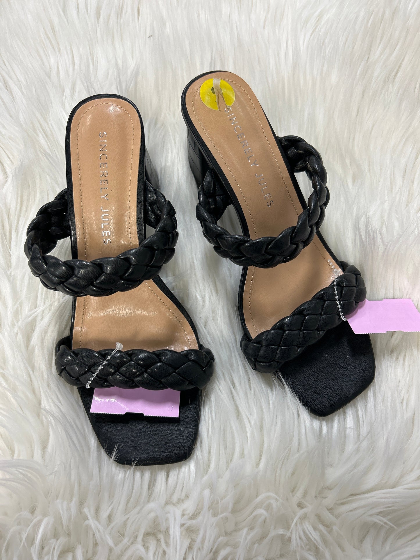 Shoes Heels Block By Sincerely Jules In Black, Size:9