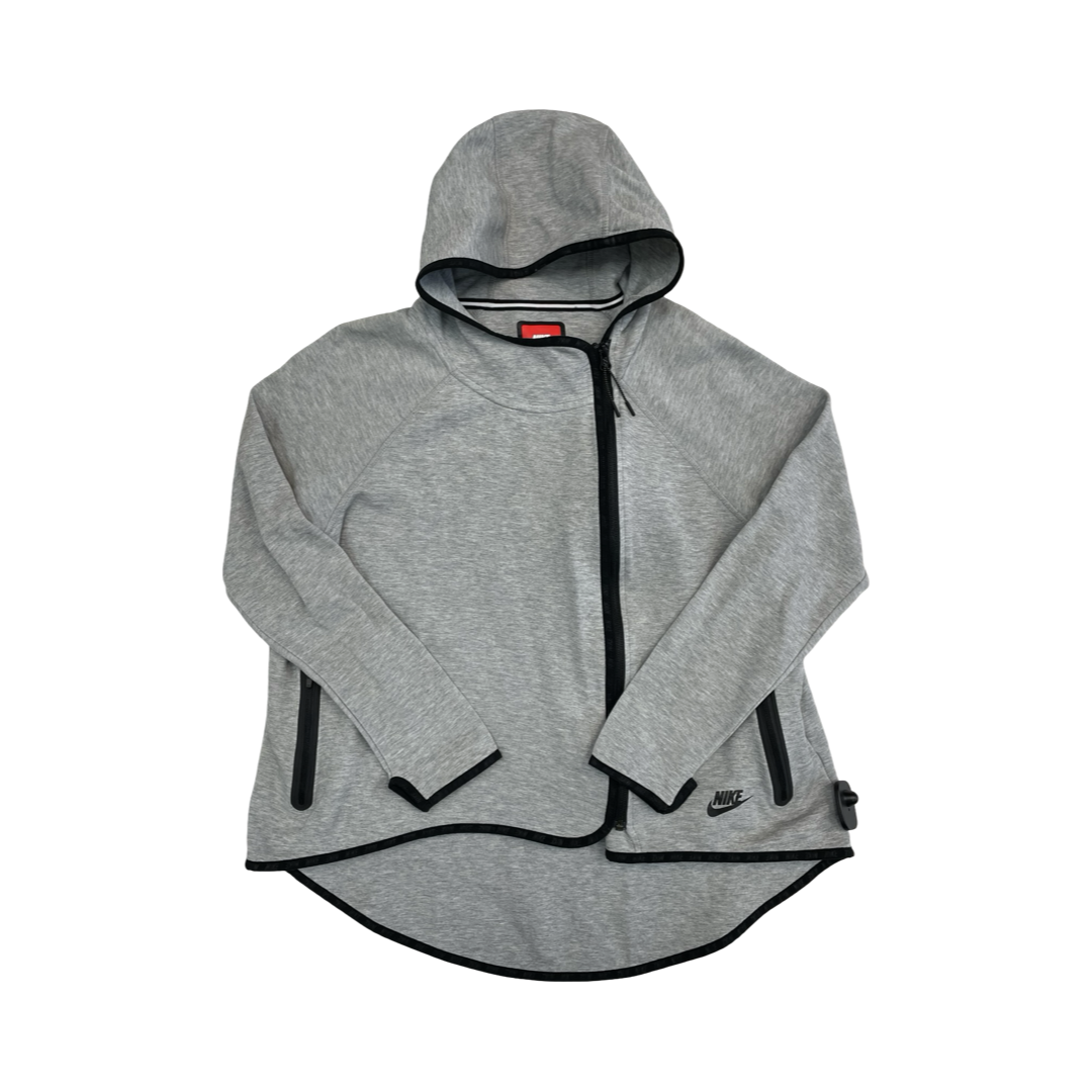 Athletic Jacket By Nike In Grey, Size:M