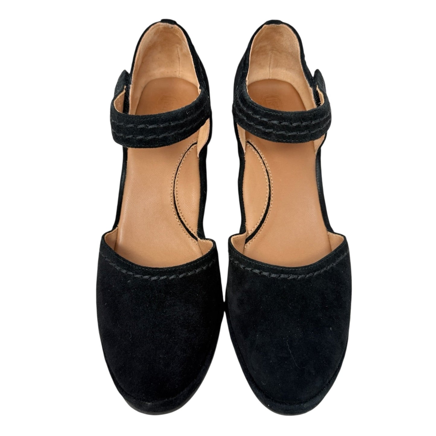 Orva Kidsuede Wedge Sandals By L'Amour DesPieds In Black, Size: 8.5