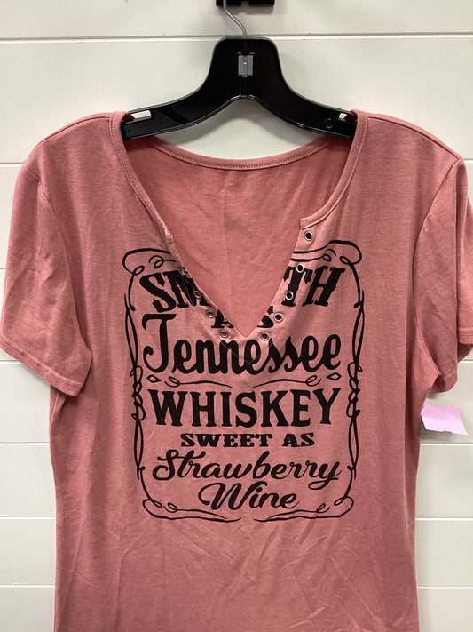 Top Ss By Clothes Mentor In Pink, Size:M