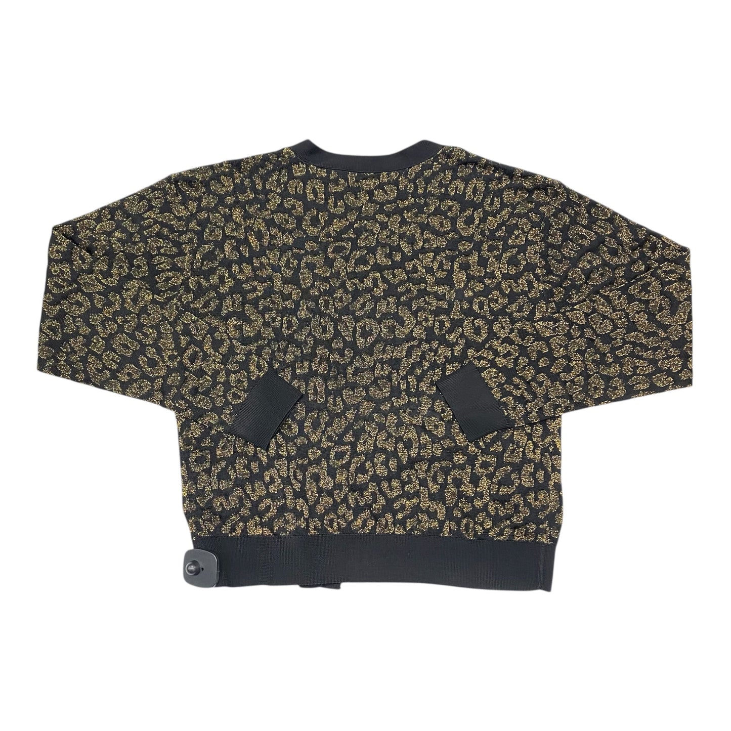 Sweater By Lauren By Ralph Lauren In Black & Gold, Size:S