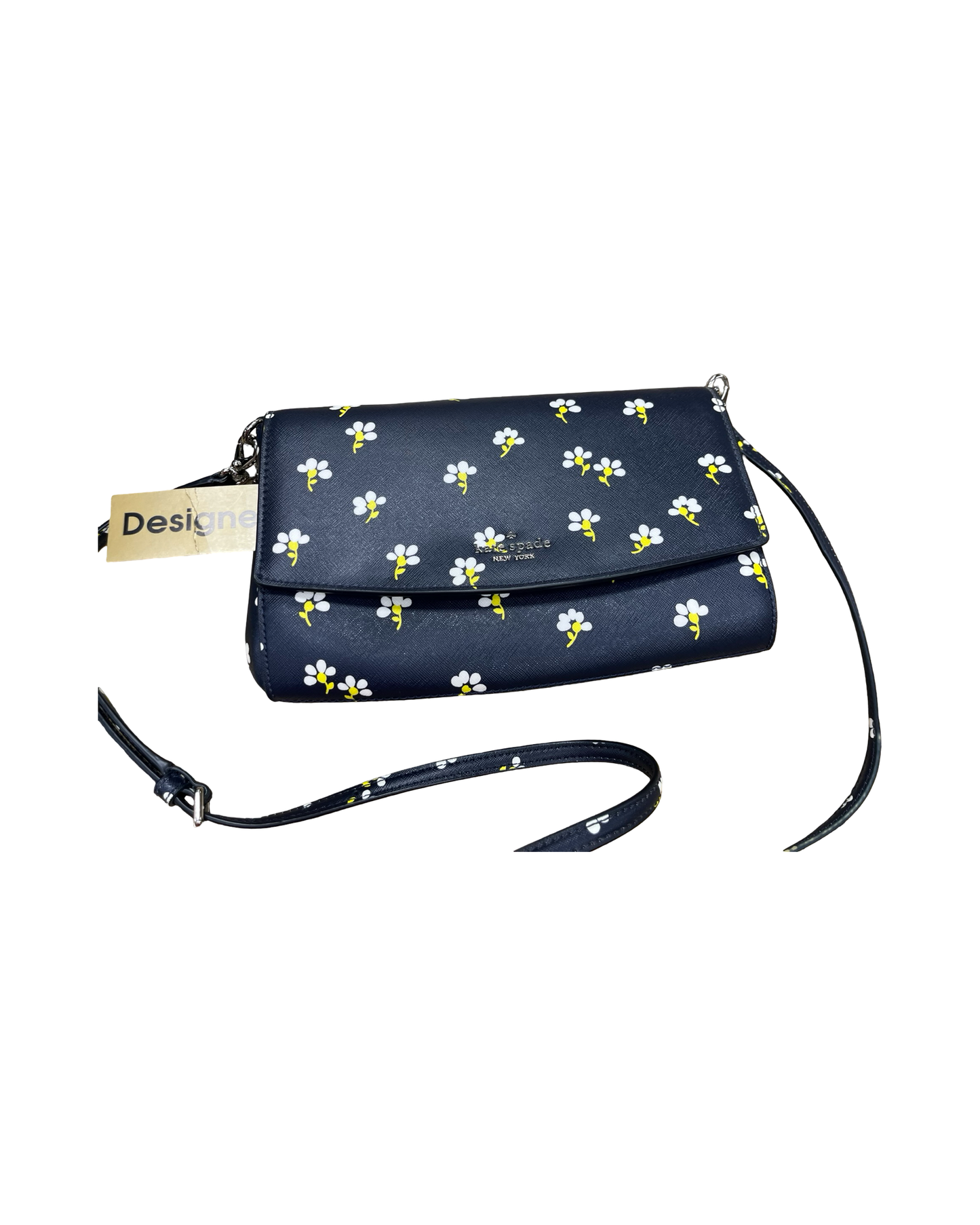 Crossbody Designer By Kate Spade In Navy, Size:Medium