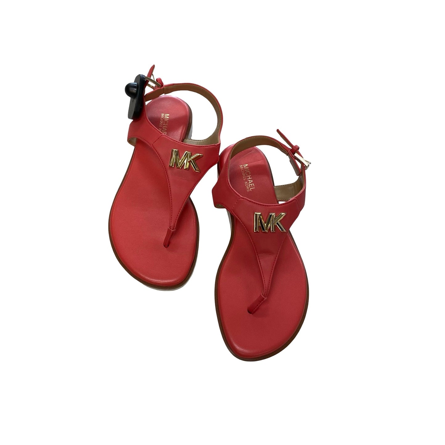 Sandals Flats By Michael By Michael Kors In Peach, Size:6