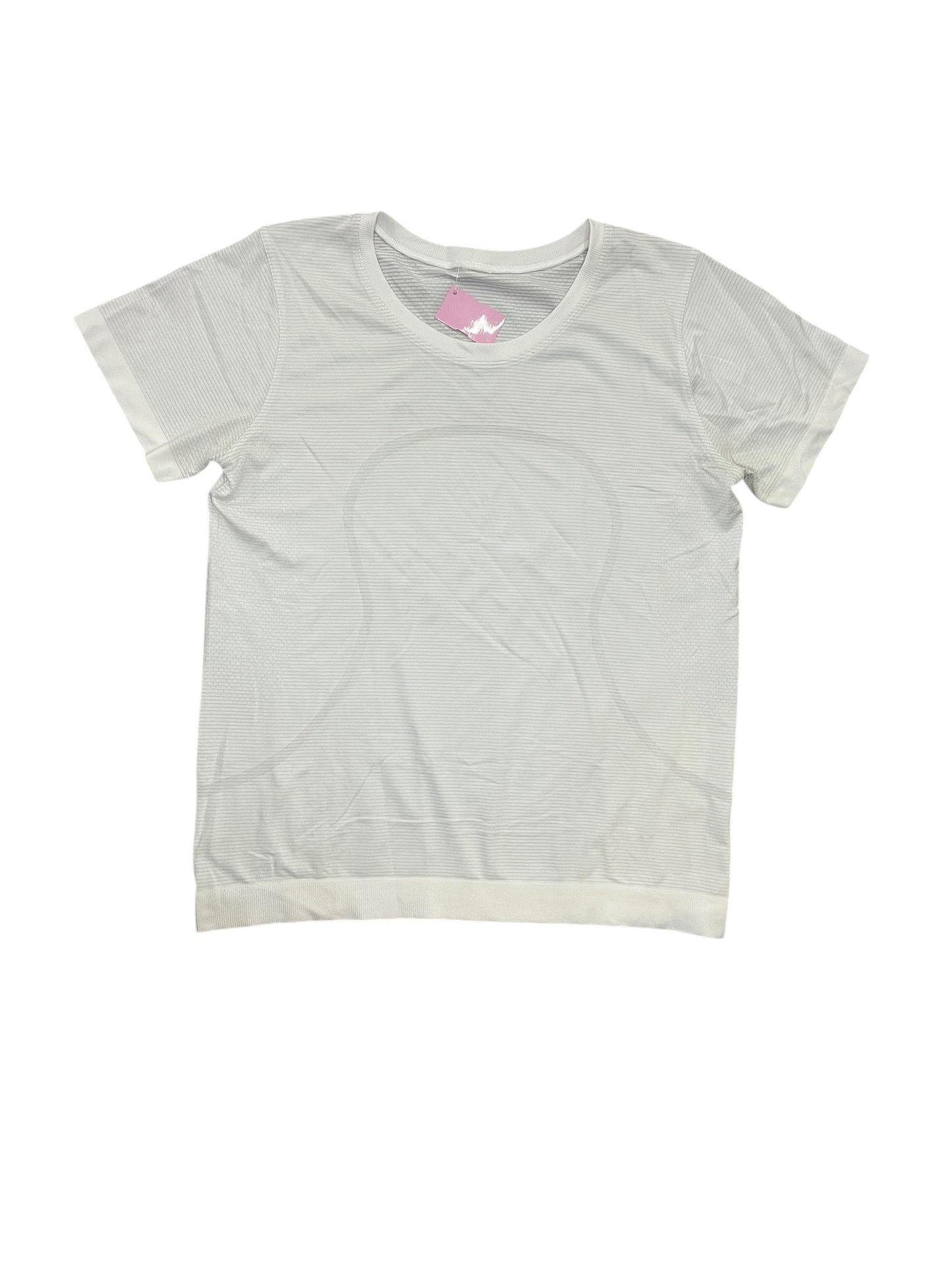 Athletic Top Ss By Lululemon In White, Size:Xl