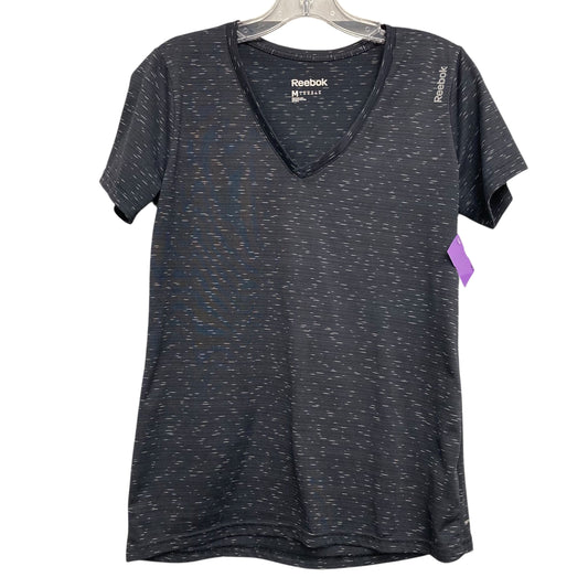 Athletic Top Ss By Reebok In Black, Size:M