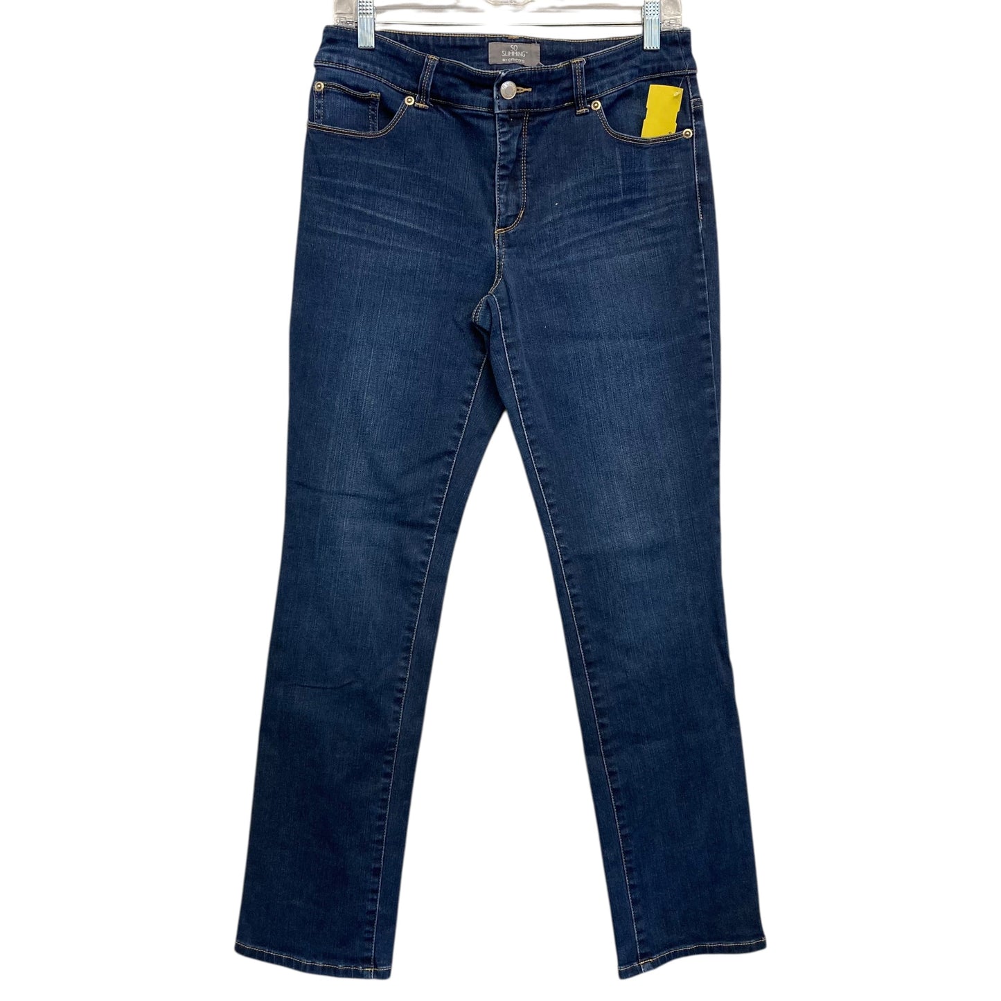 Jeans Skinny By Chicos In Blue Denim, Size:4