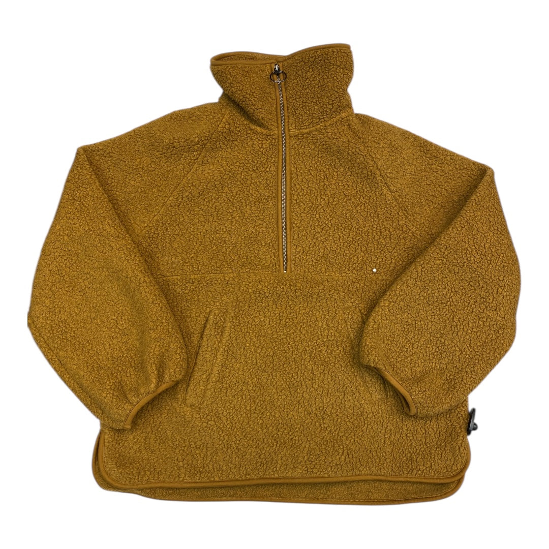 Jacket Fleece By Madewell In Gold, Size:Xl