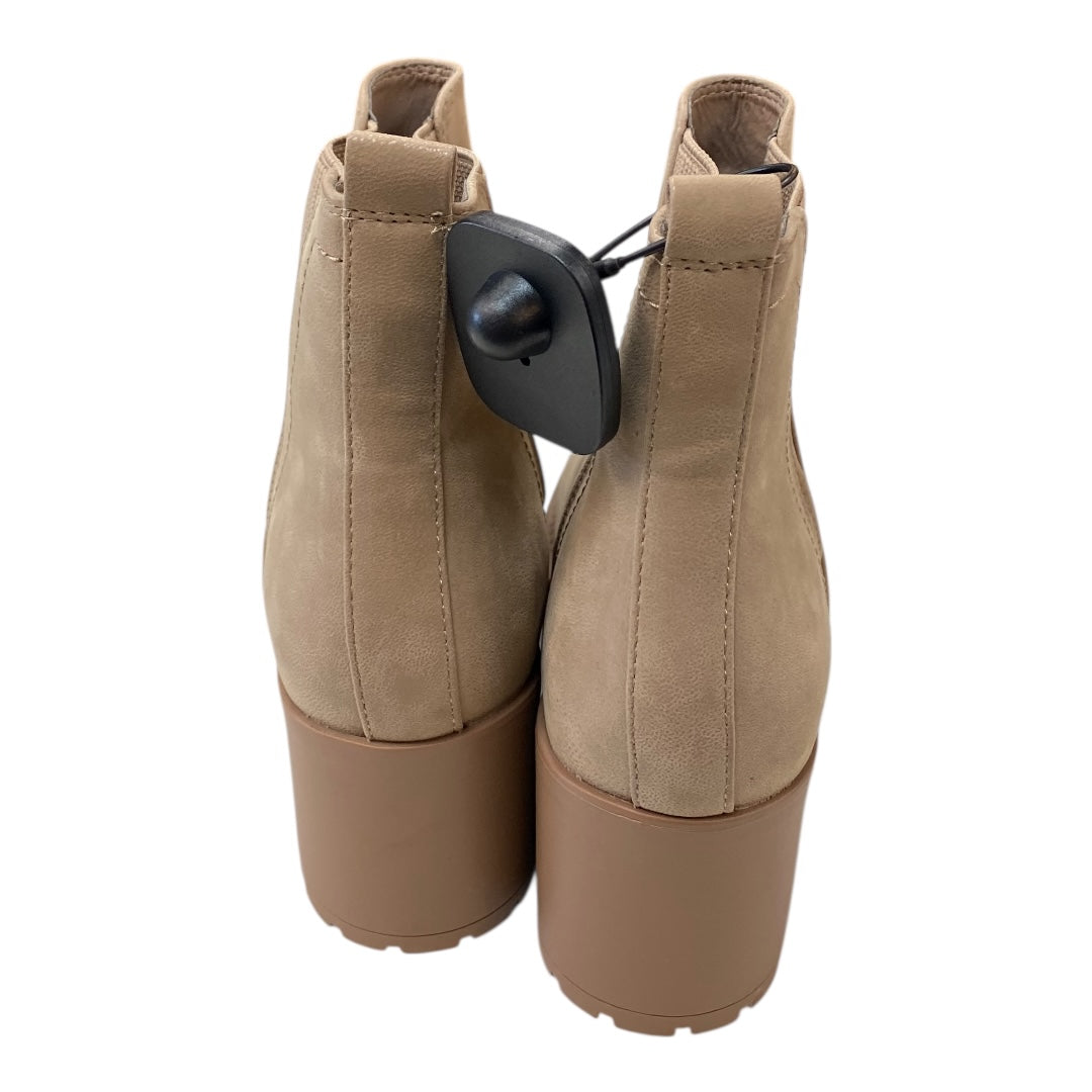 Boots Ankle Heels By Mia In Taupe, Size:9
