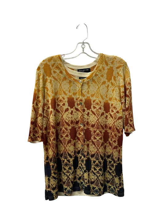 Sweater 2Pc By Jones New York In Orange, Size:Xl