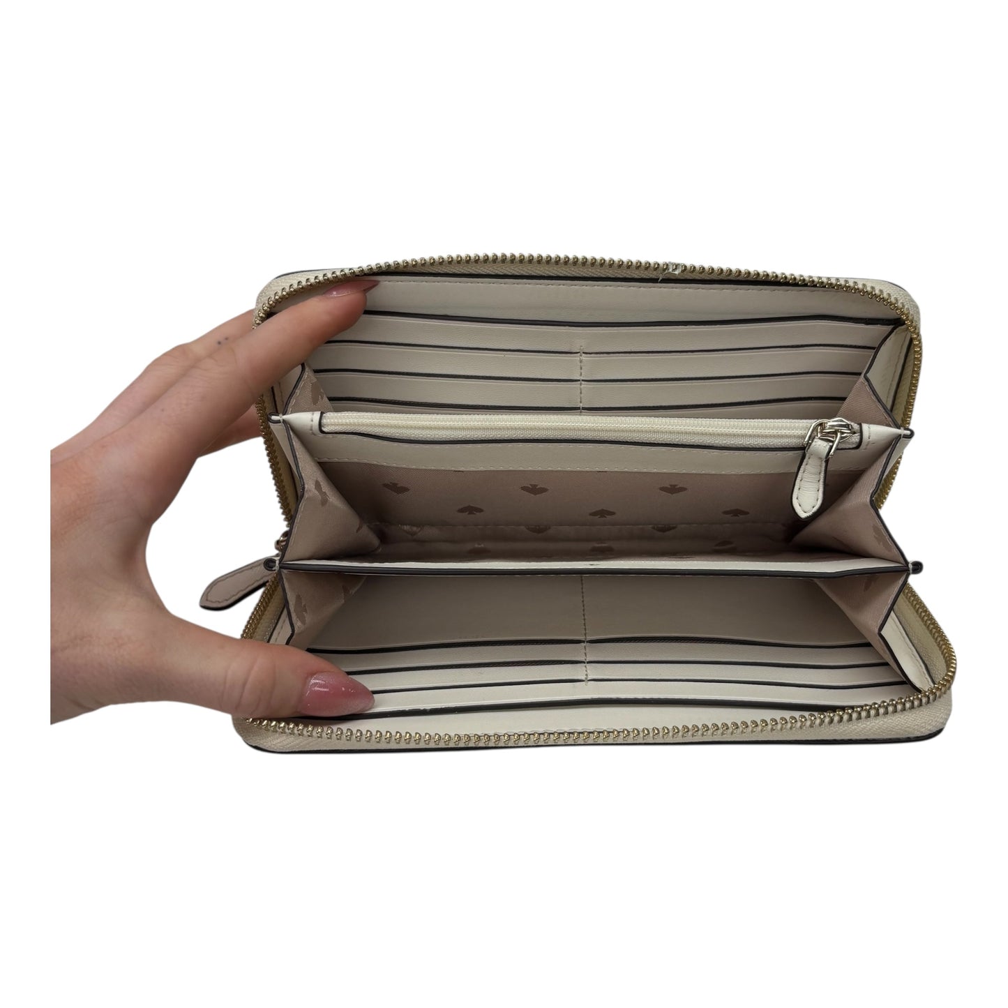 Wallet Designer By Kate Spade In Cream, Size:Large