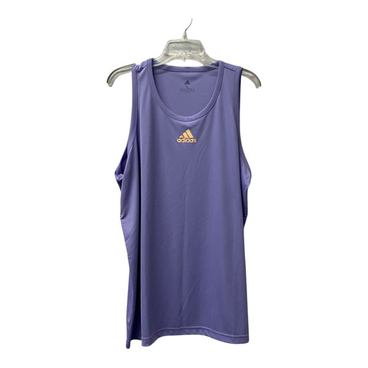 Athletic Tank Top By Adidas In Purple, Size:Xl