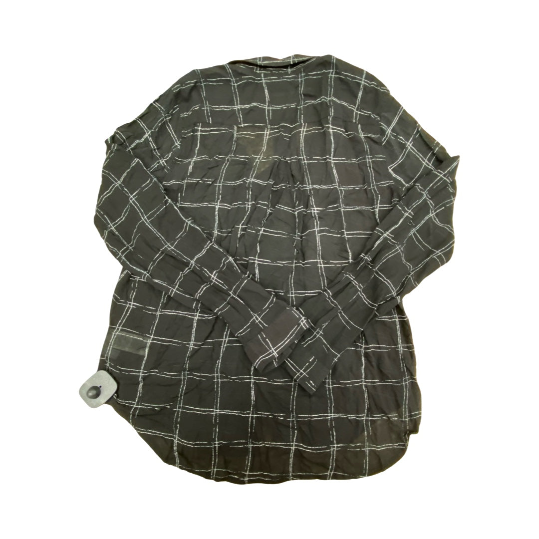 Top Ls By Cloth & Stone In Black & White, Size:S