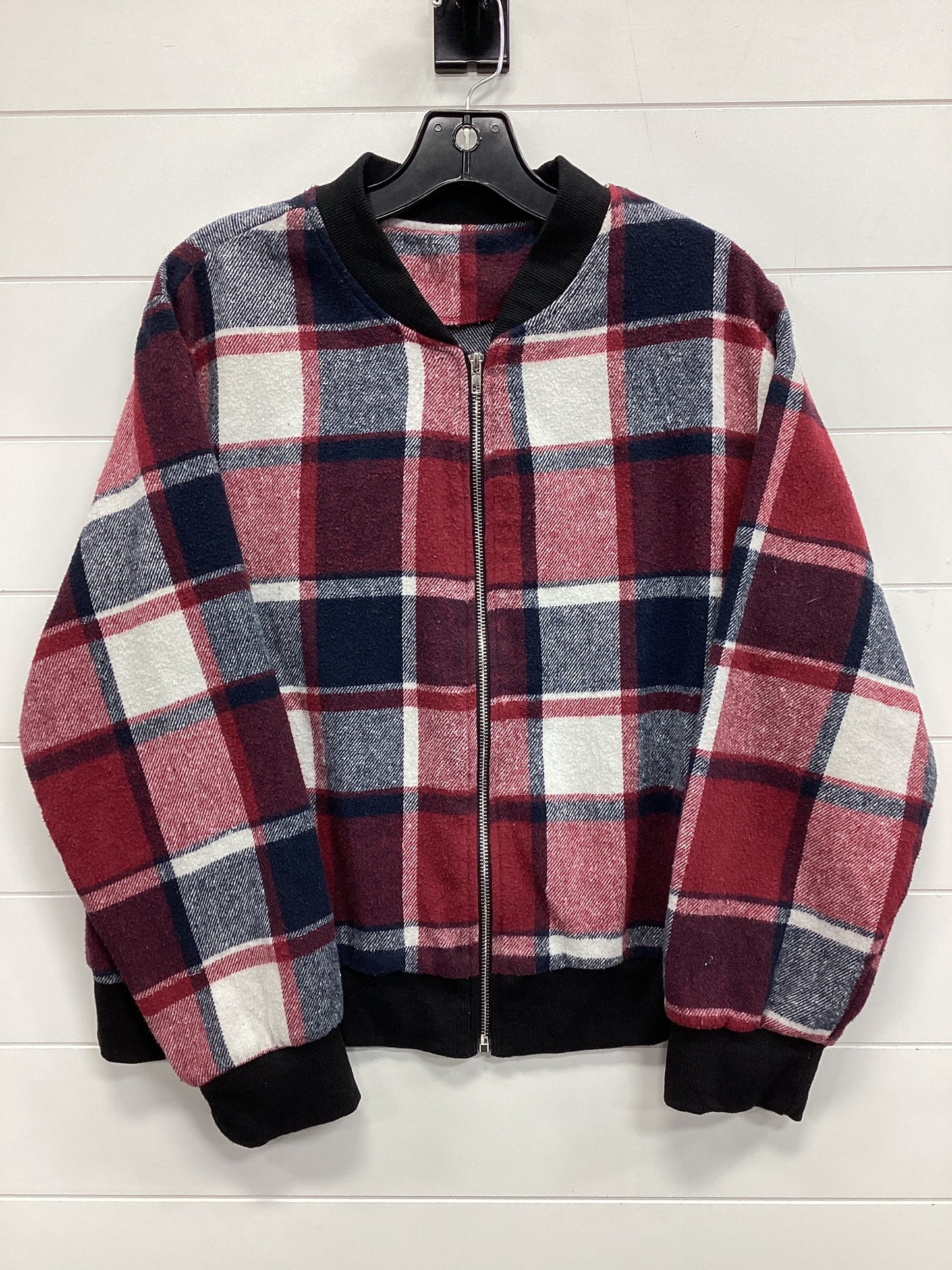 Jacket Fleece By Clothes Mentor In Blue & Red, Size:Xl