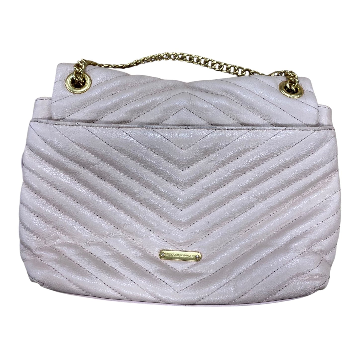 Crossbody Designer By Rebecca Minkoff In Cream, Size:Medium