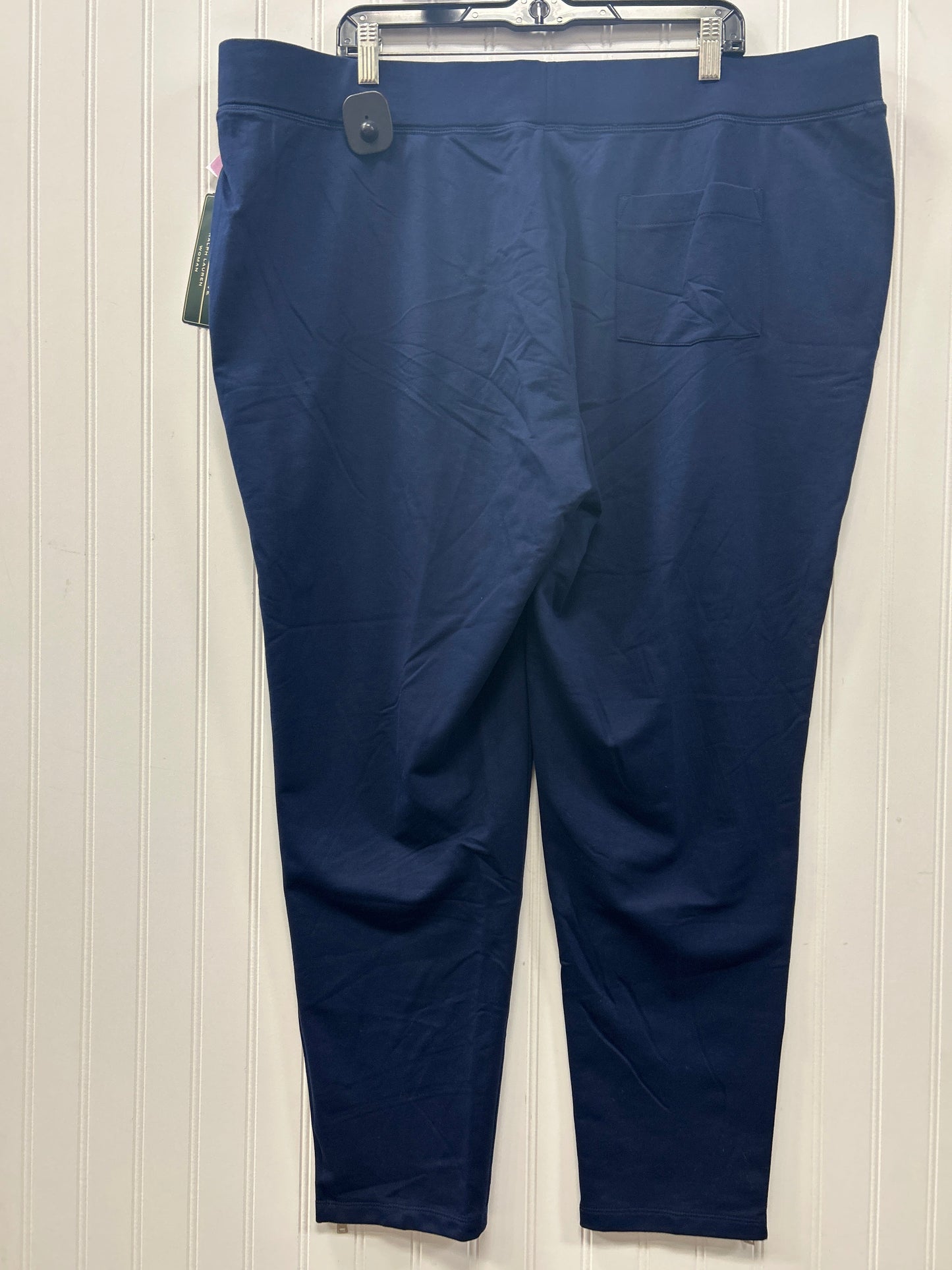 Pants Lounge By Lauren By Ralph Lauren In Navy, Size:3X NWT