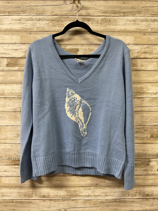 Sweater By Venus In Blue & White, Size:L