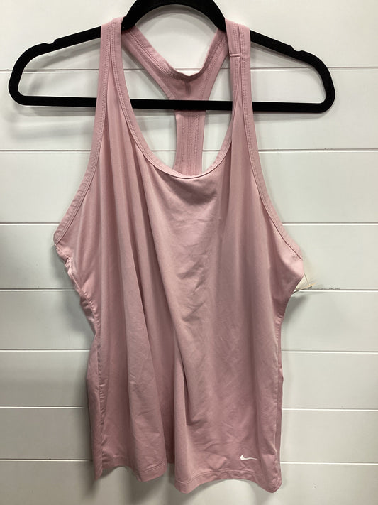 Athletic Tank Top By Nike Apparel In Pink, Size:2X