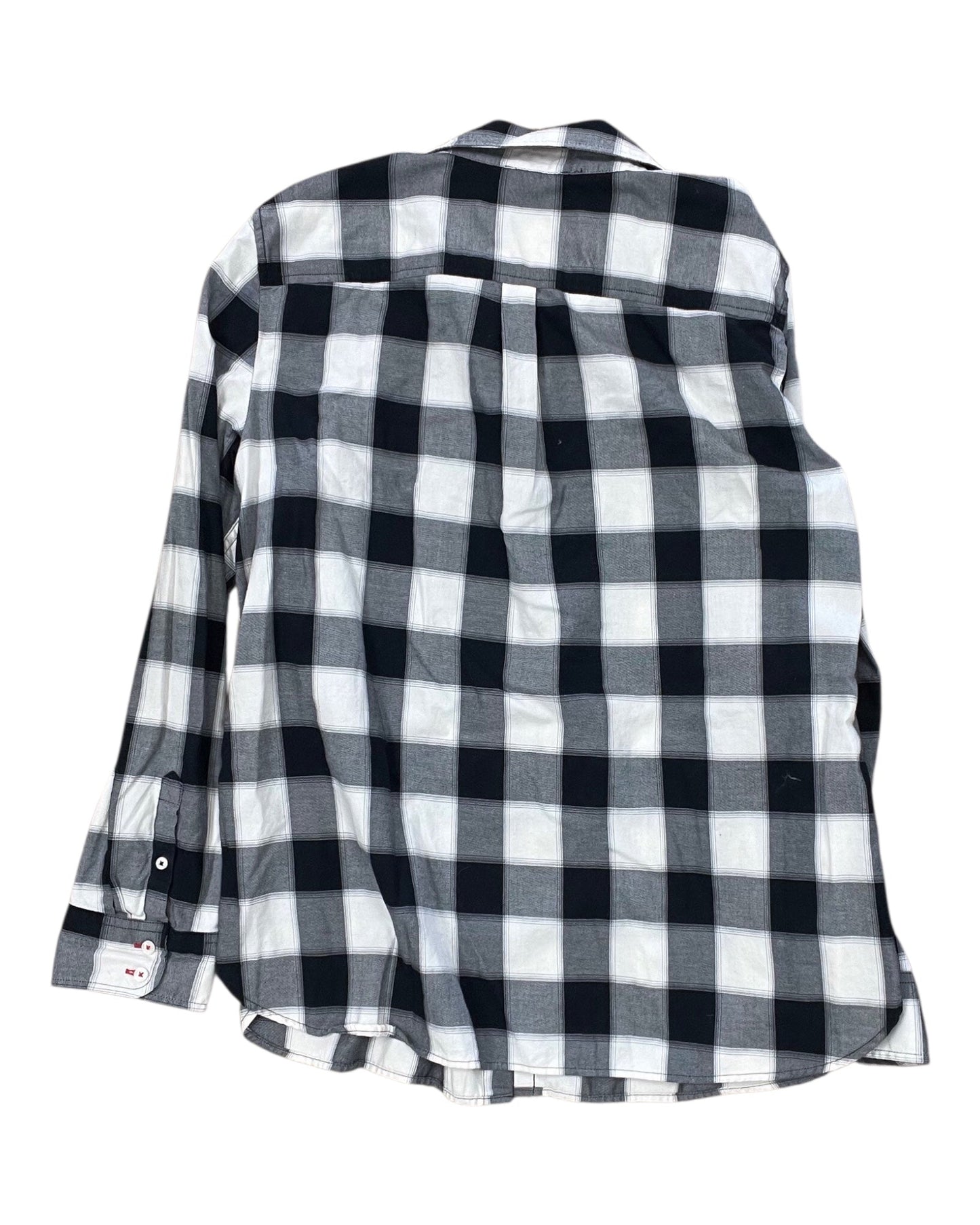 Blouse Ls By Talbots In Black & White, Size:L