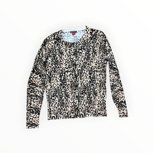 Cardigan By Merona In Animal Print, Size:M