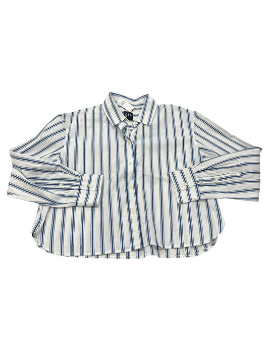 Top Ls By Gap In Blue & White, Size:S