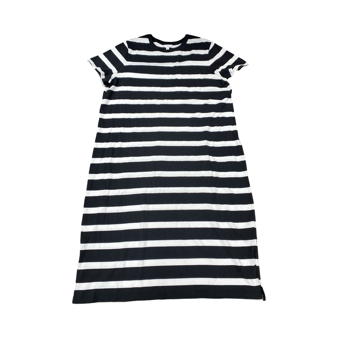 Dress Casual Maxi By Time And Tru In Black & White, Size:22
