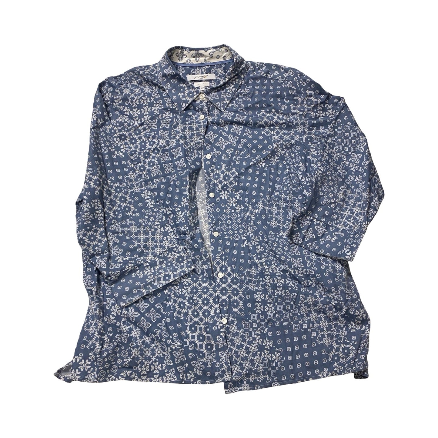 Top Ls By Foxcroft In Blue & White, Size:18