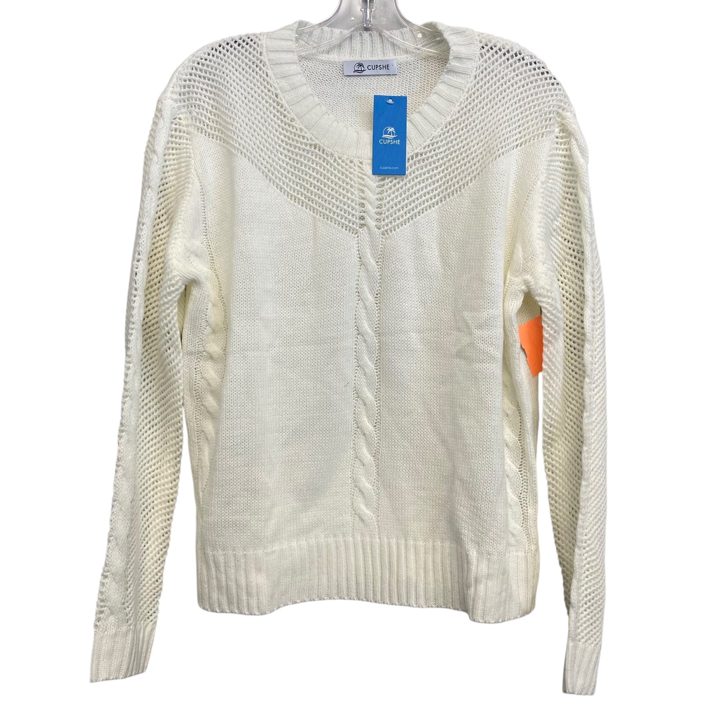 Sweater By Cupshe In White, Size:S