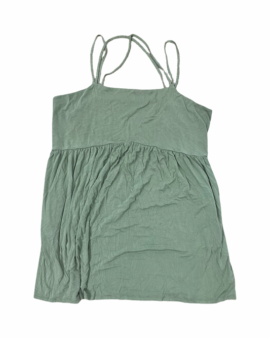 Top Sleeveless By Old Navy In Green, Size:2X