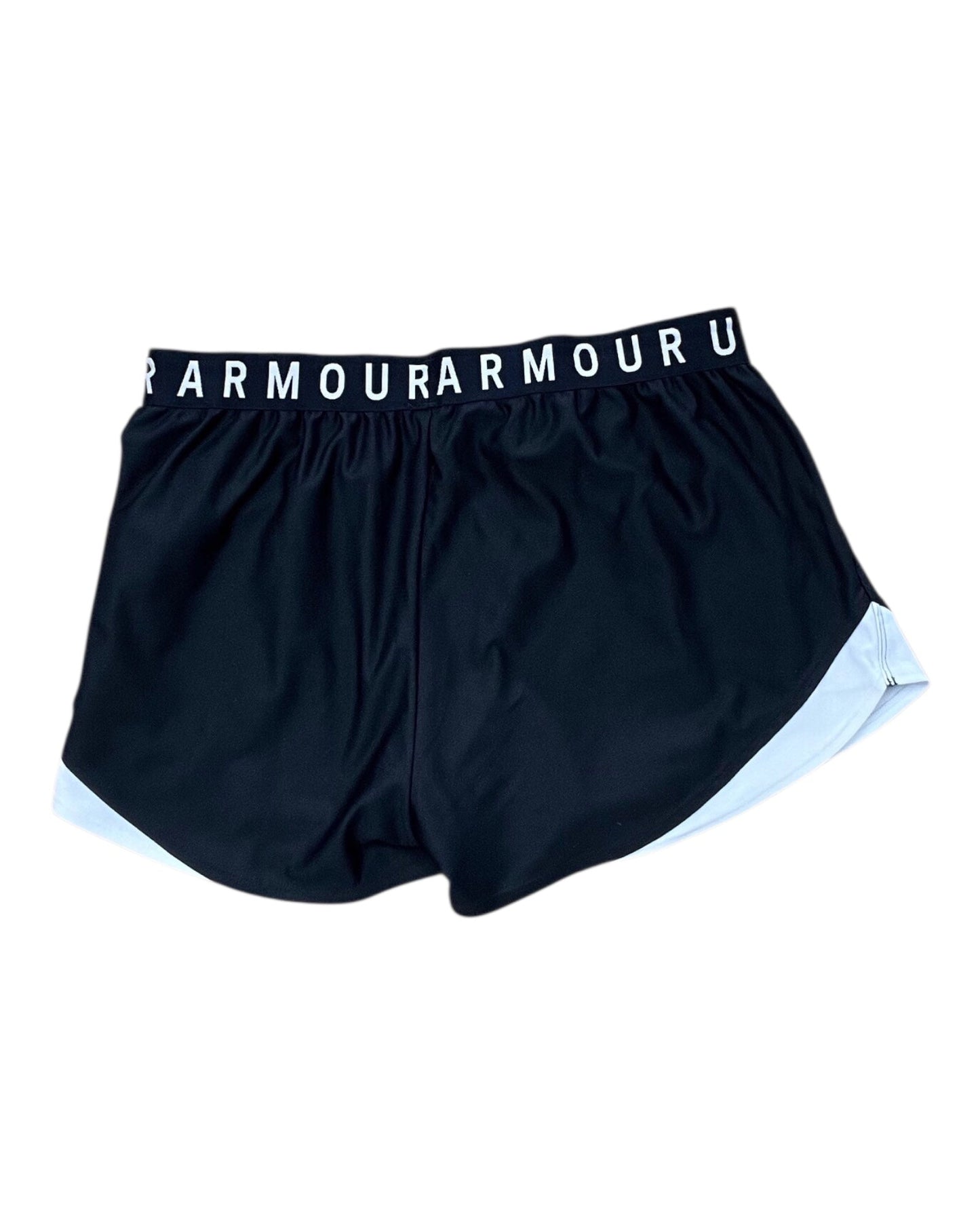 Athletic Shorts By Under Armour In Black & White, Size:L