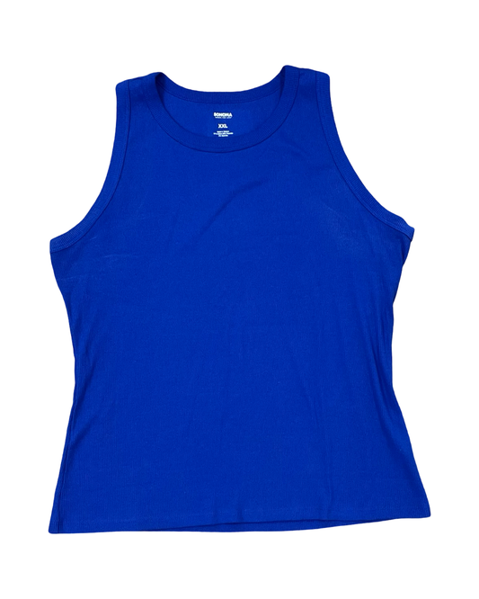 Tank Top By Sonoma In Blue, Size:1X