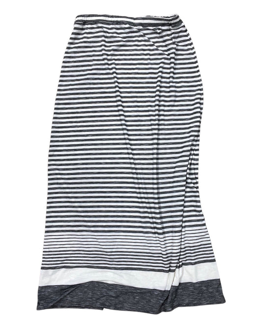 Skirt Maxi By Max Studio In Grey & White, Size:S