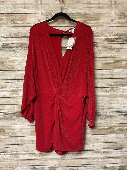 Romper By Bar Iii In Red & Silver, Size:1X
