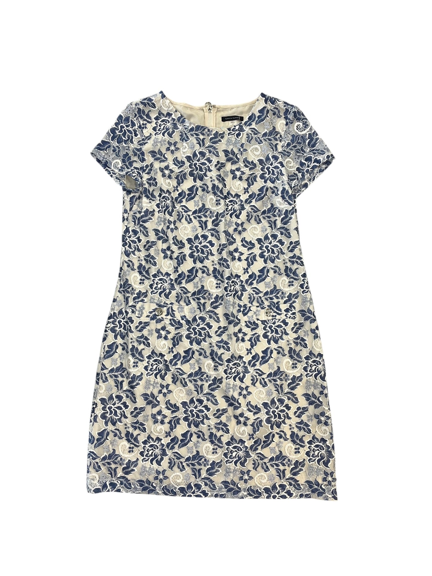 Dress Party Midi By Tommy Hilfiger In Blue, Size:M