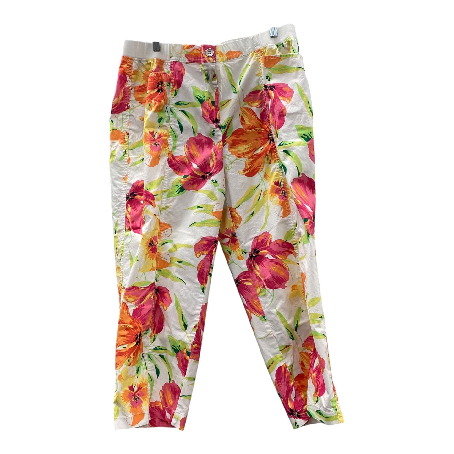 Pants Cropped By Chicos In Pink, Size:16