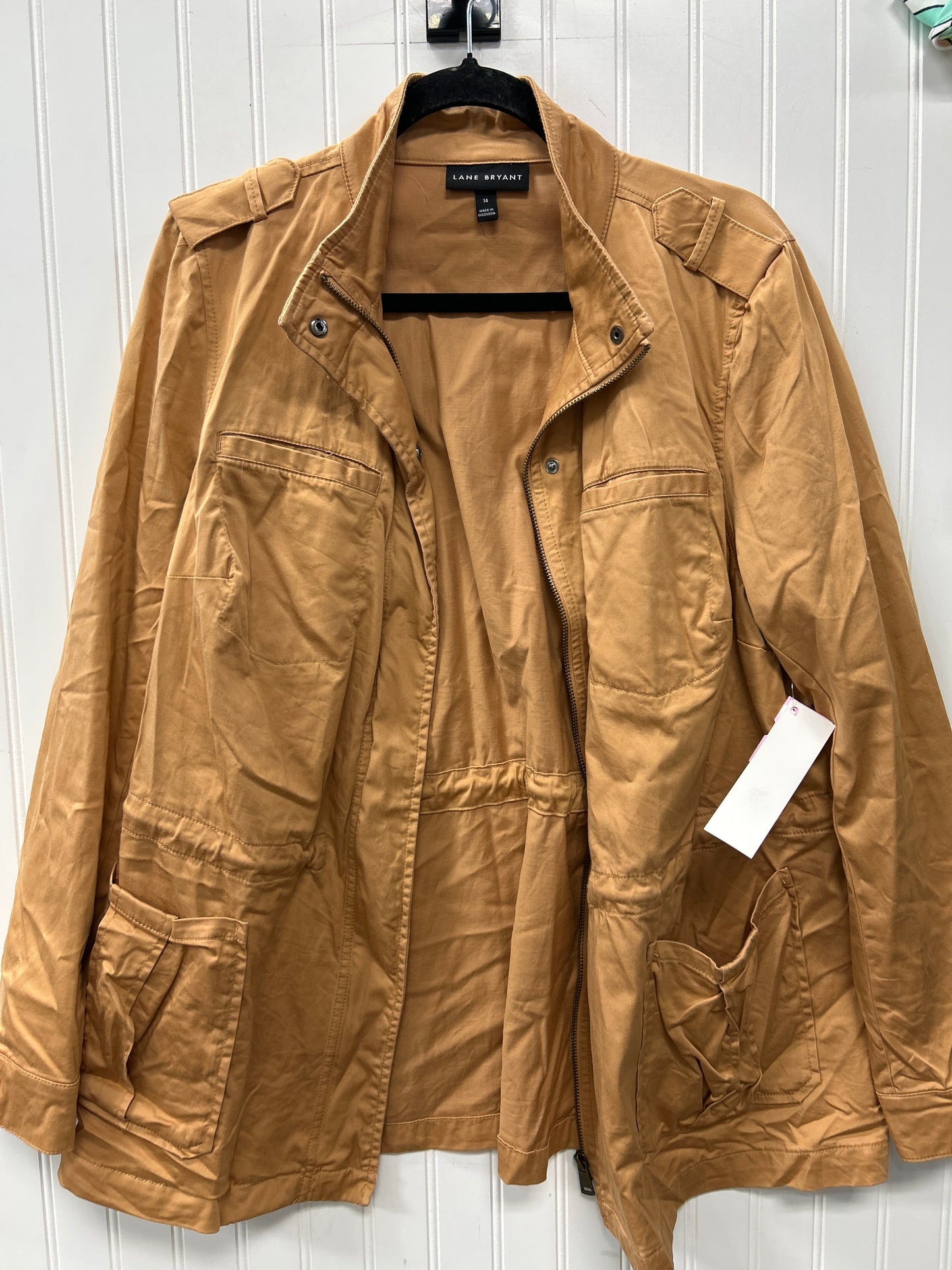 Jacket Other By Lane Bryant In Tan, Size:14