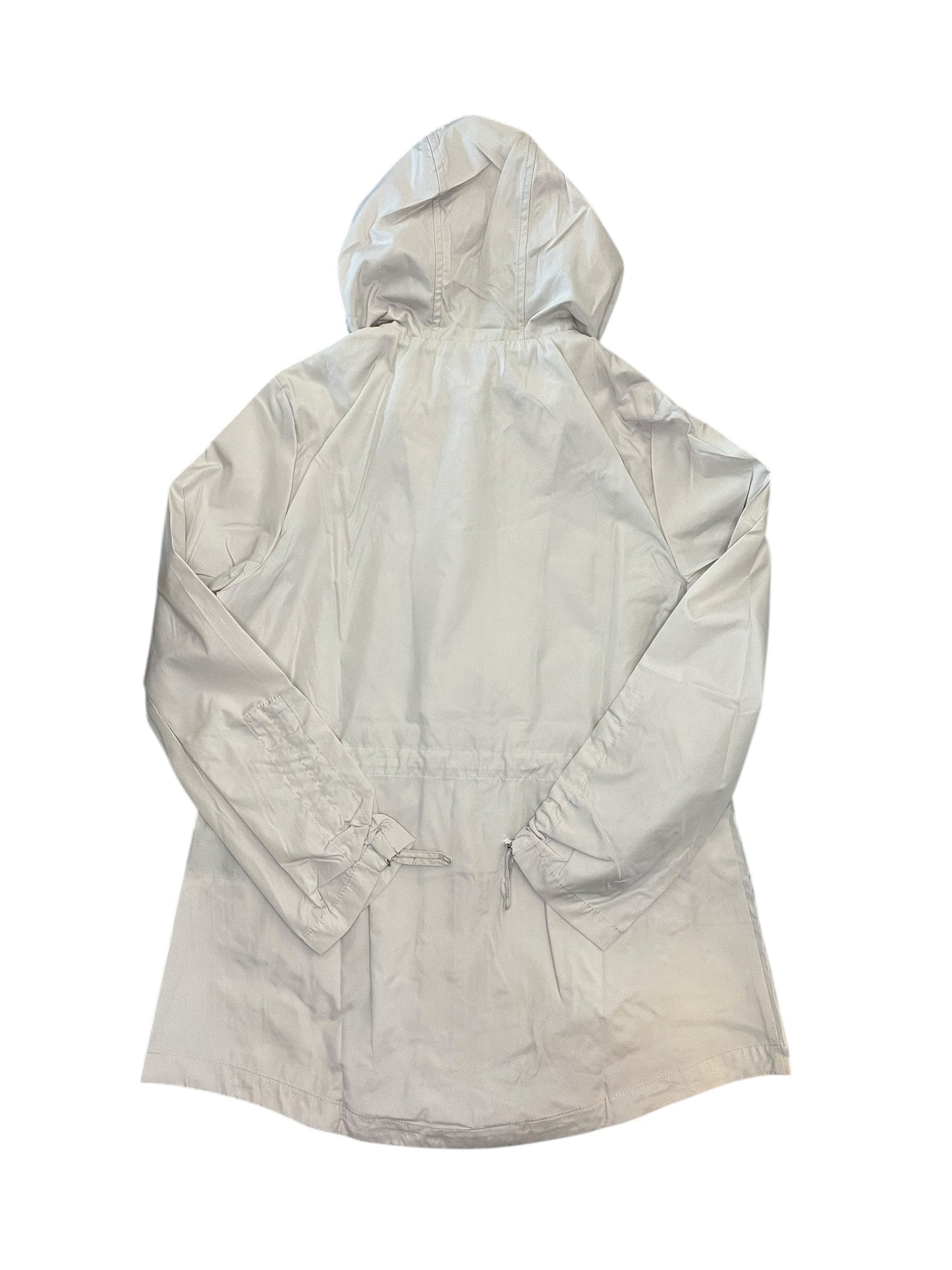 Jacket Windbreaker By Jones New York In Grey, Size:M