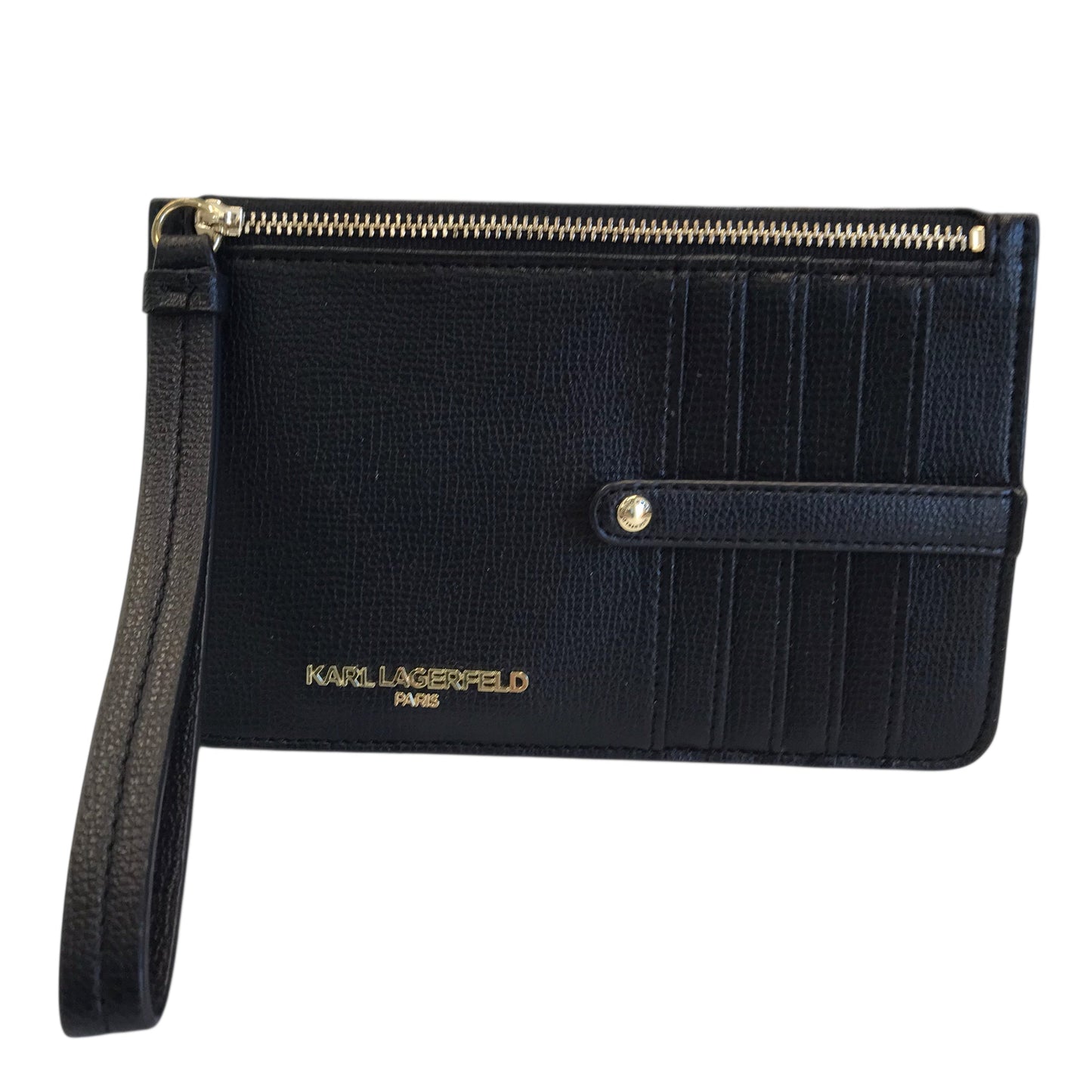 Wristlet Designer By Karl Lagerfeld In Black, Size:Medium