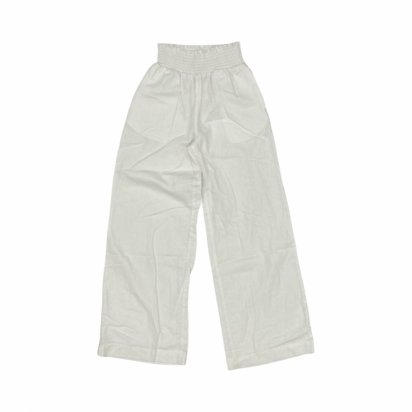 Pants Linen By Love Tree In White, Size:M