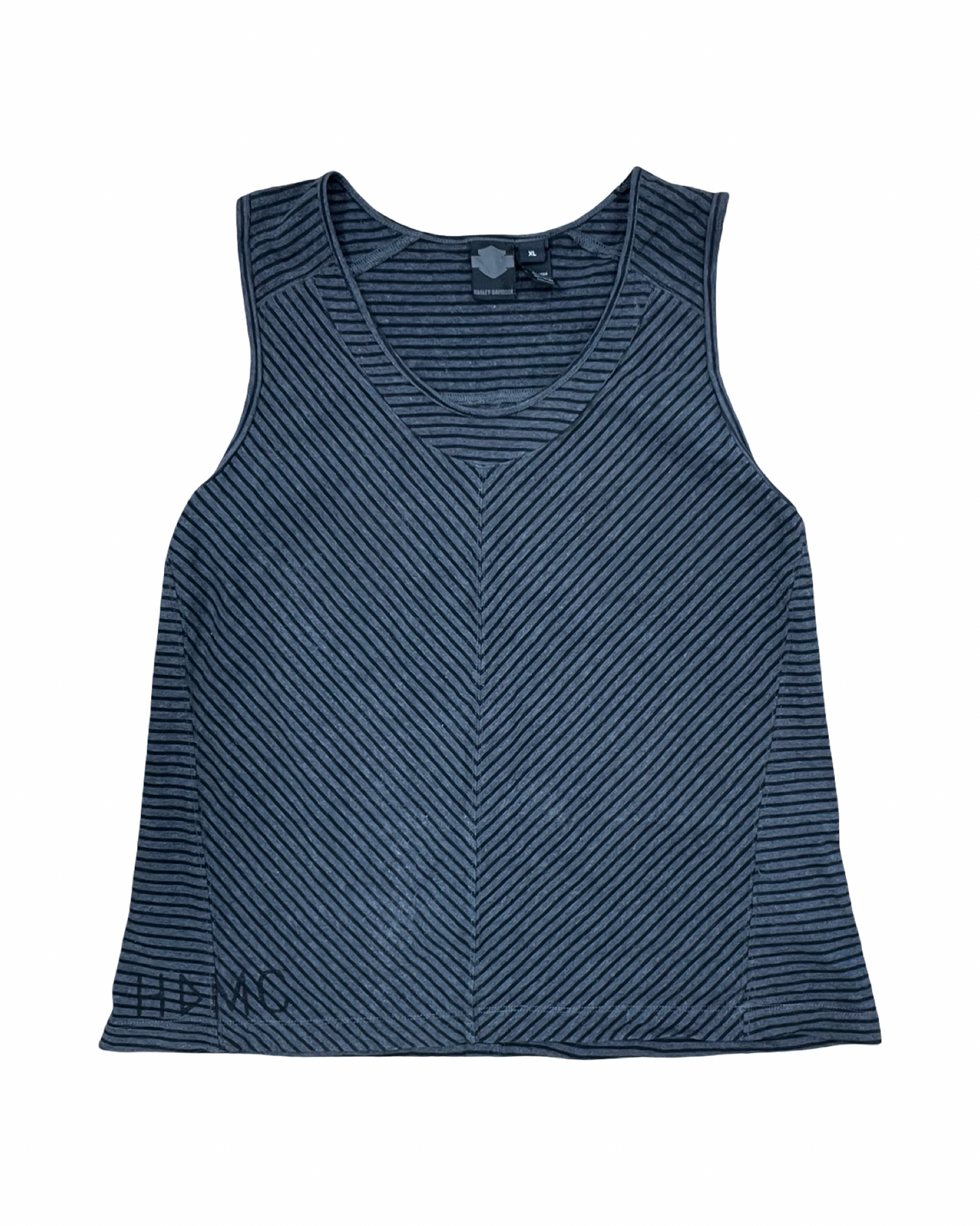 Top Sleeveless By Harley Davidson In Black & Grey, Size:Xl