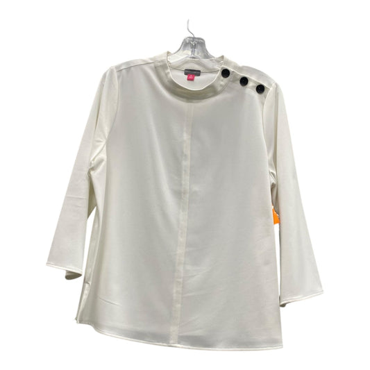 Top 3/4 Sleeve By Vince Camuto In White, Size:M