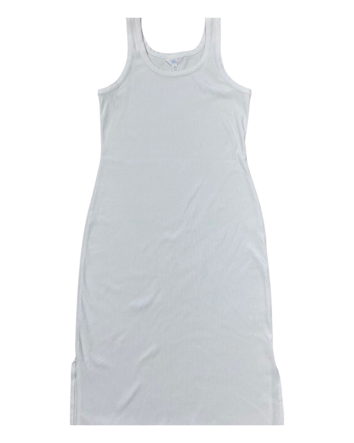 Dress Casual Midi By Time And Tru In White, Size:M