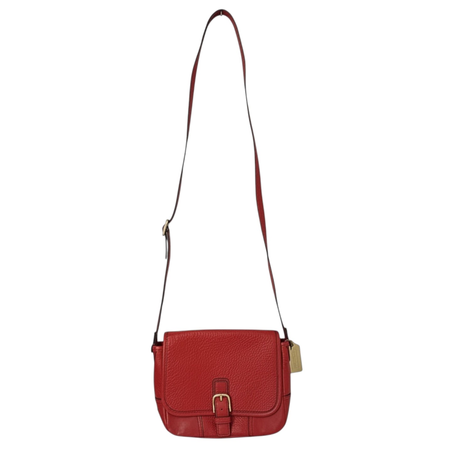 Hadley Luxe Grain Leather Field Crossbody Bag Designer By Coach, Size: Large