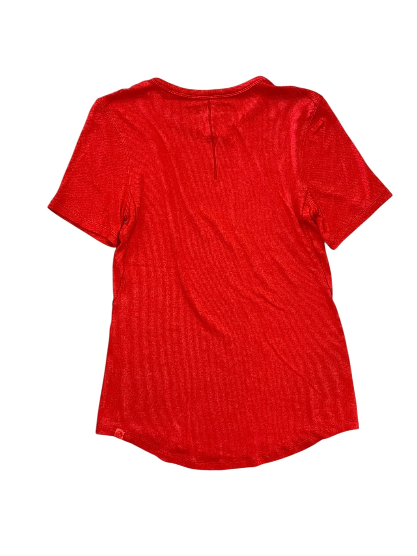 Athletic Top Ss By Lululemon In Red, Size:M