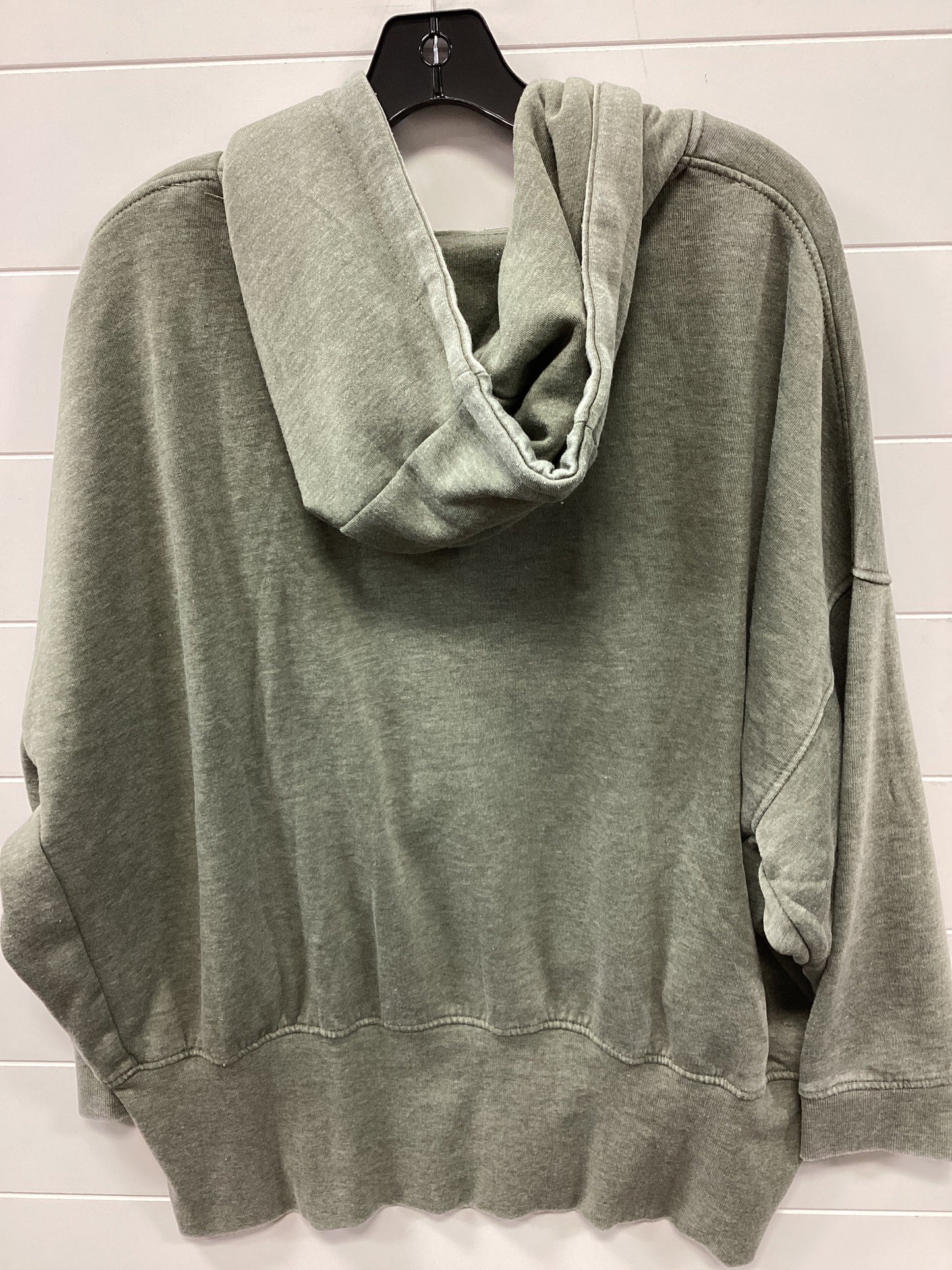 Athletic Jacket By Mono B In Green, Size:3X