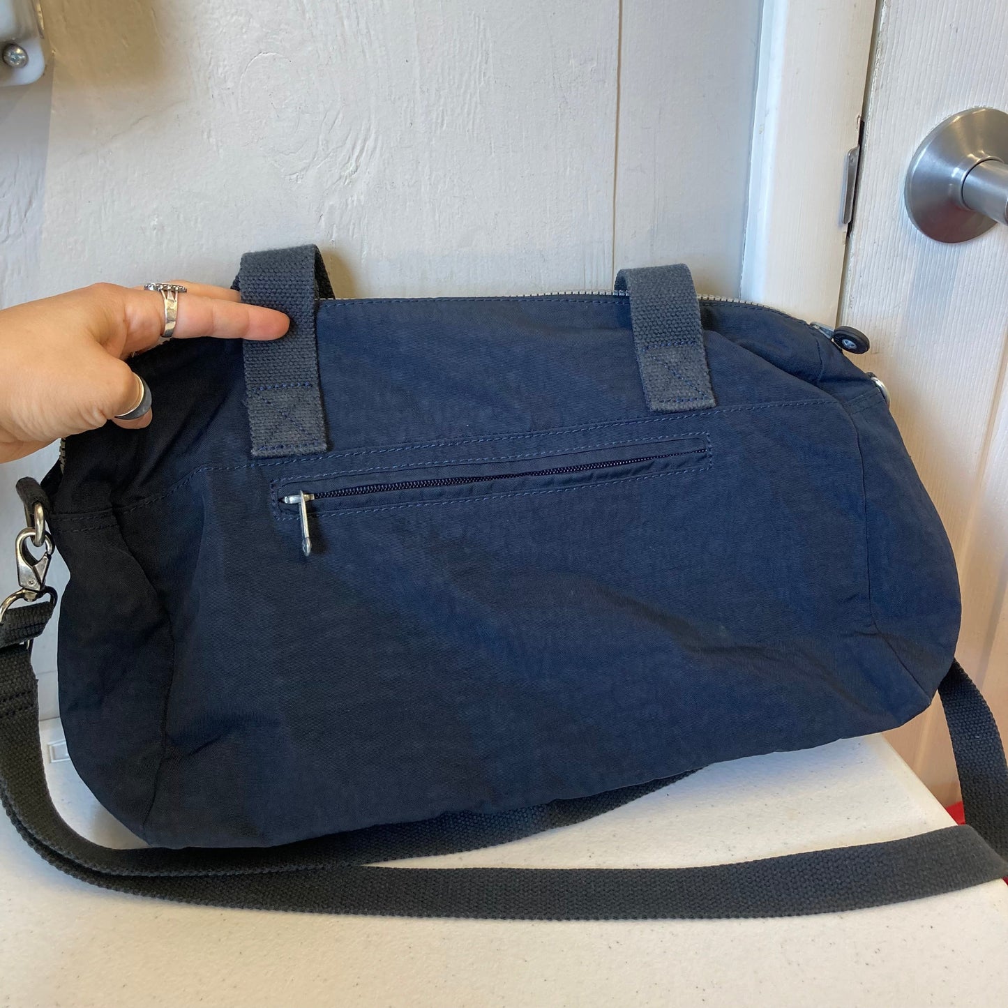 Tote By Kipling In Dark Navy, Size:Medium