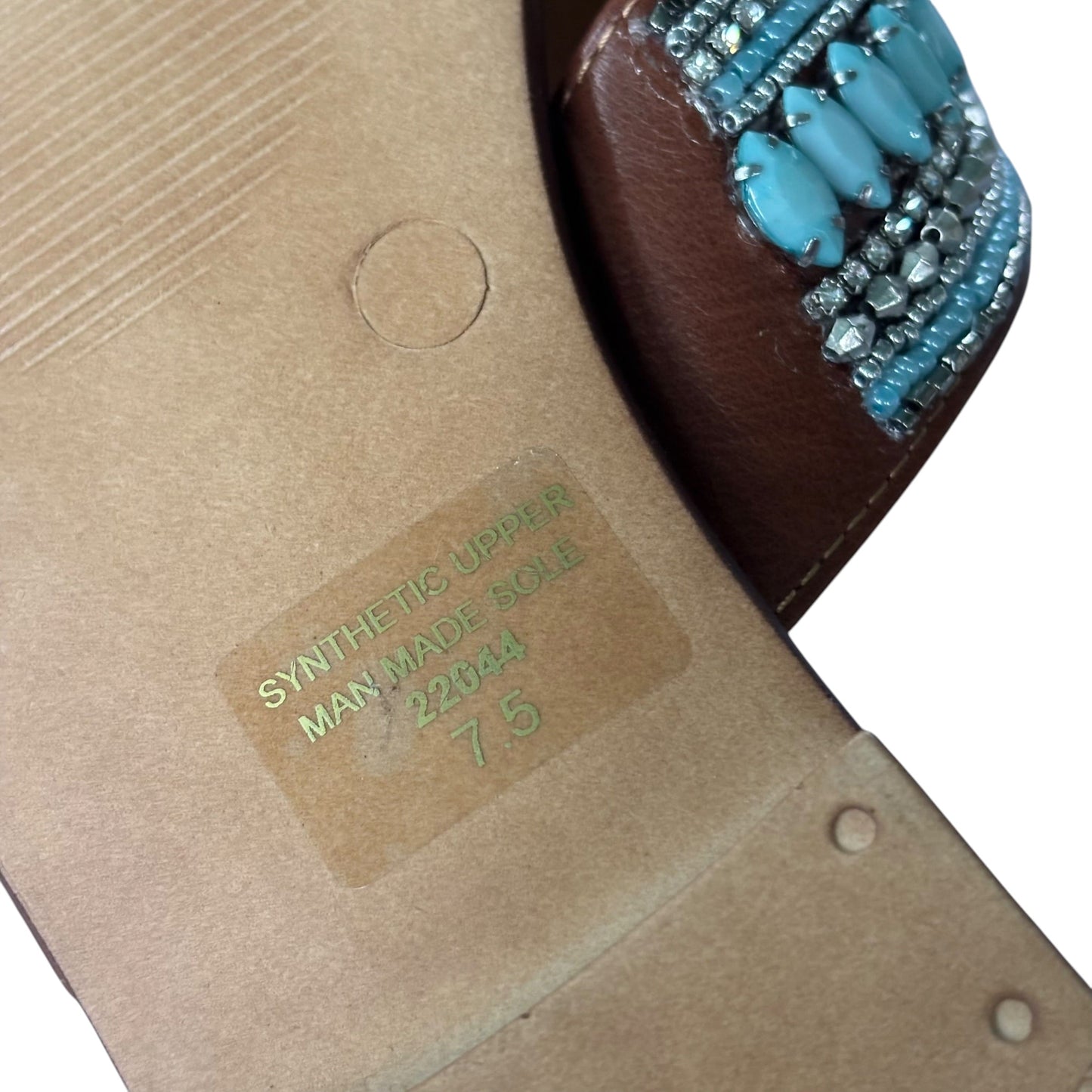 Sandals Flats By Andrea E Michele In Tan, Size: 7.5