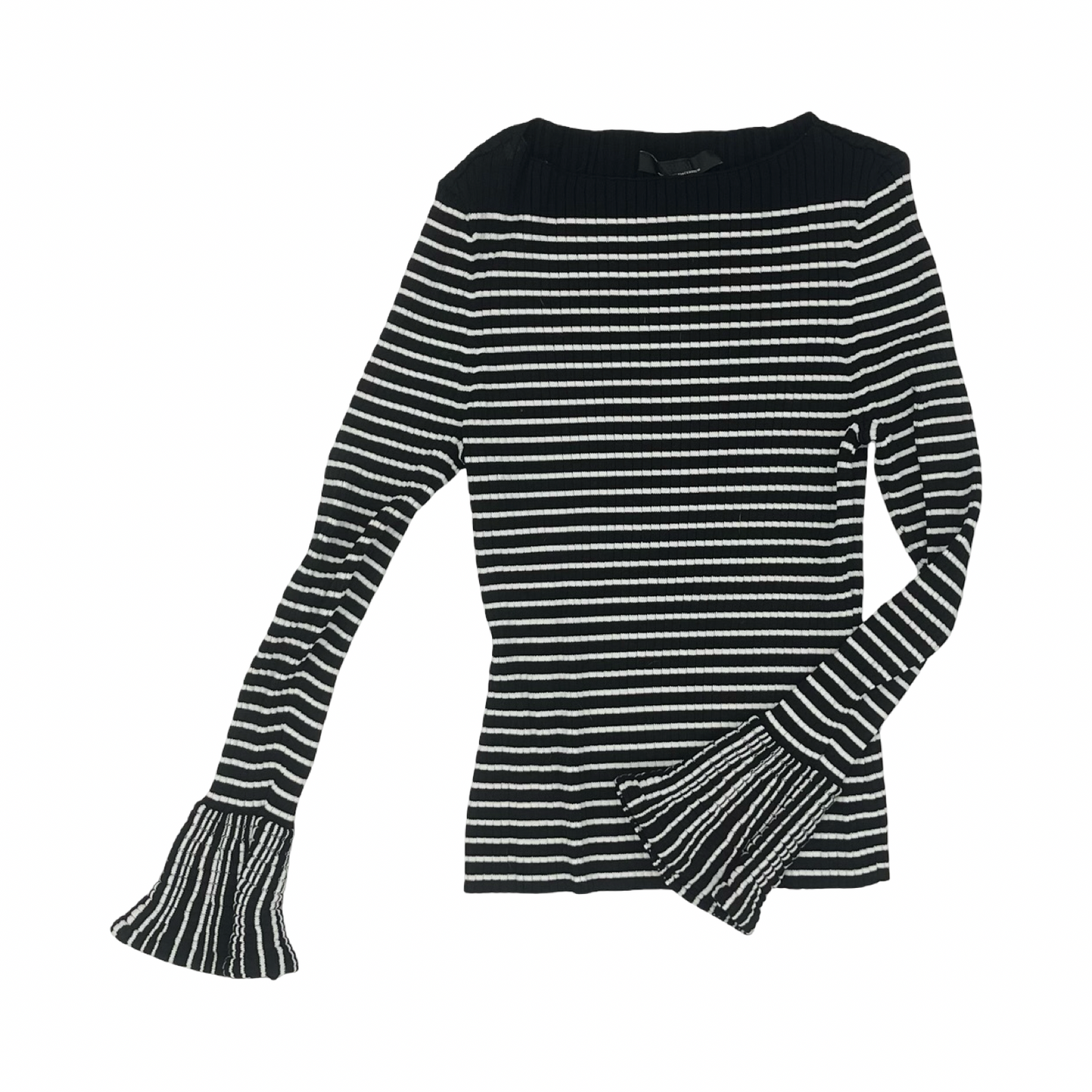 Blouse Ls By White House Black Market In Black & White, Size:Xl