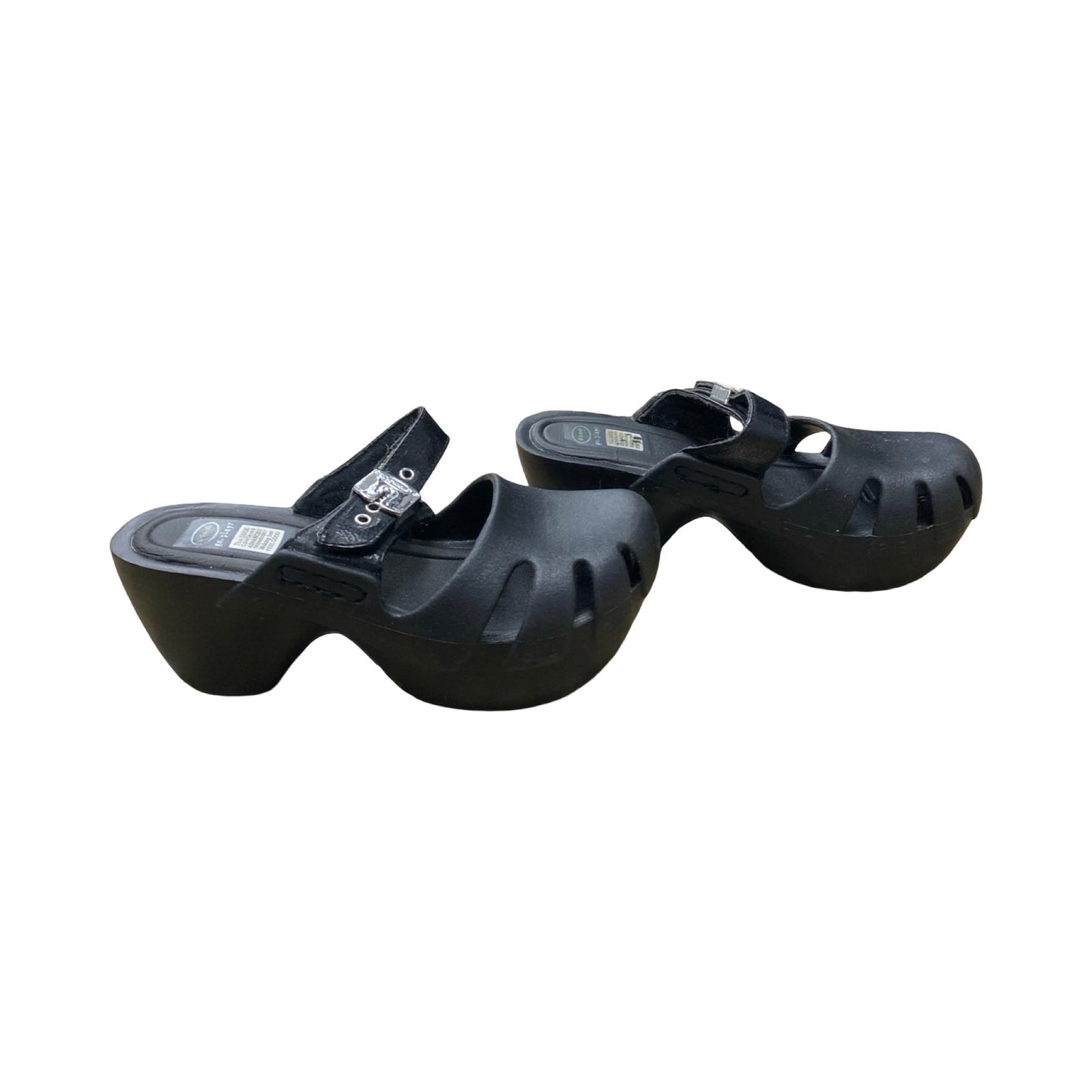 Sandals Heels Block By Dr Scholls In Black, Size:6