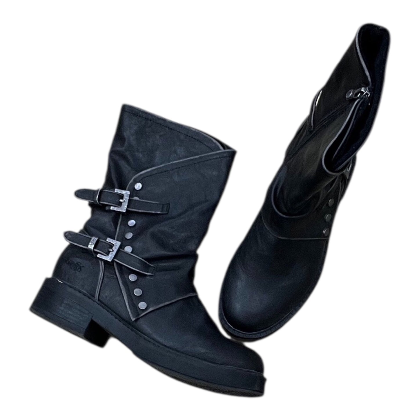 Boots Mid-Calf Flats By Blowfish In Black, Size:8