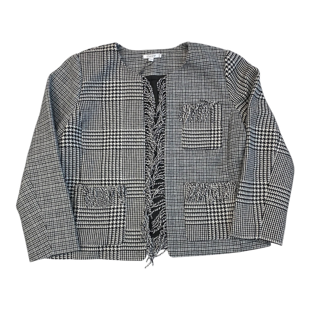 Blazer By Chicos In Black & White, Size:18